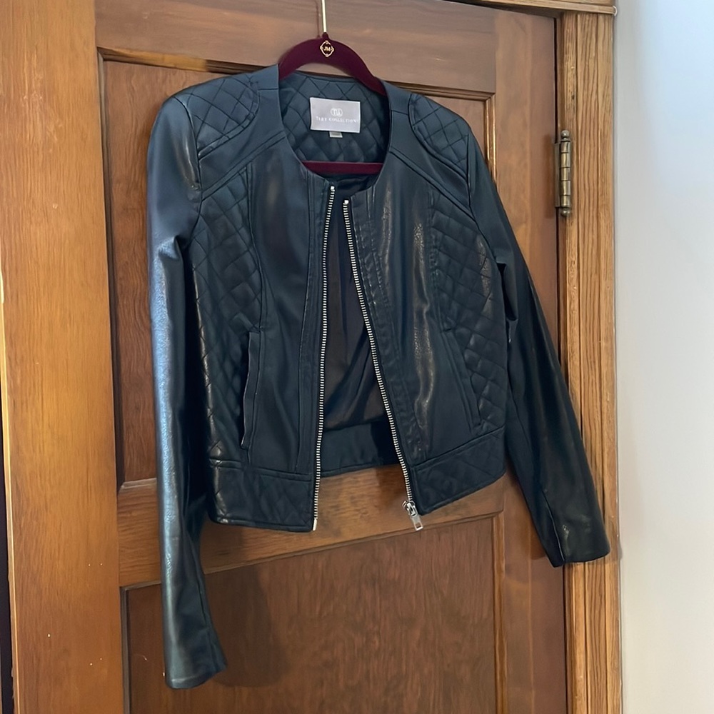 Tart Collections Vegan Leather Cropped Jacket